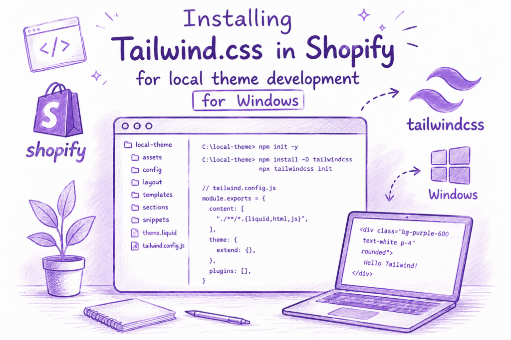 Blog tailwind css Shopify