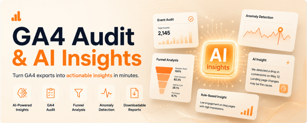 ga4 audit ai insight